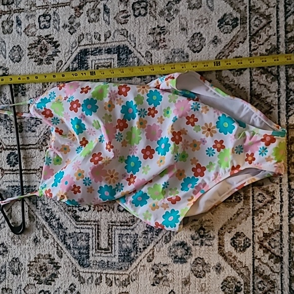 NINETY-NINE BRAND WOMAN'S PLUS SIZE PINK FLORAL ONE PIECE BATHING SUIT SIZE 1X - Picture 8 of 11